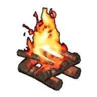 Campfire building icon