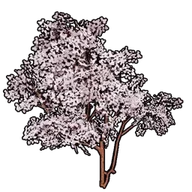 Faux Cherry Blossoms A building icon