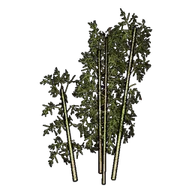 Faux Bamboo B building icon