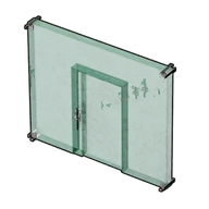 Glass Wall and Door building icon