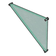 Glass Triangular Wall (Inverted) building icon