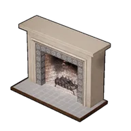 Fireplace building icon