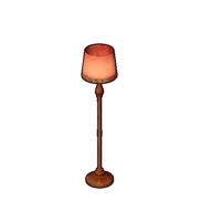 Antique Red Floor Lamp building icon