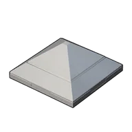 Clean Pyramid Roof building icon