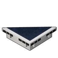 Clean Triangular Foundation building icon