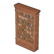 Antique Bookshelf building icon