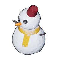 Snowman building icon