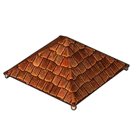Wooden Pyramid Roof building icon