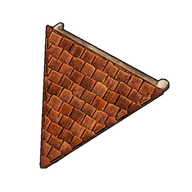 Wooden Slanted Corner Roof (Inverted) building icon