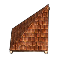 Wooden Corner Roof building icon