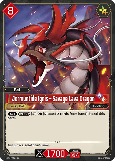 Jormuntide Ignis – Savage Lava Dragon card