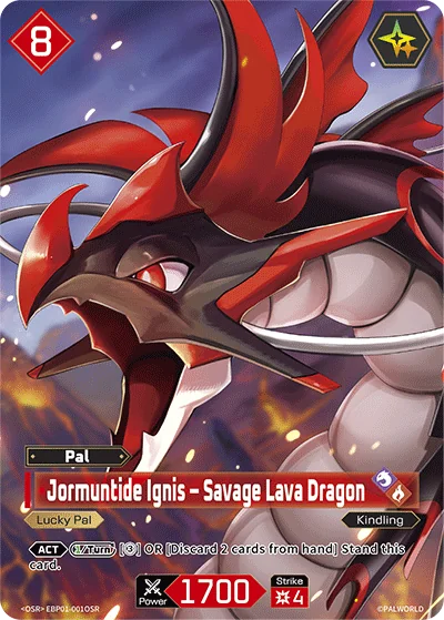 Jormuntide Ignis – Savage Lava Dragon card