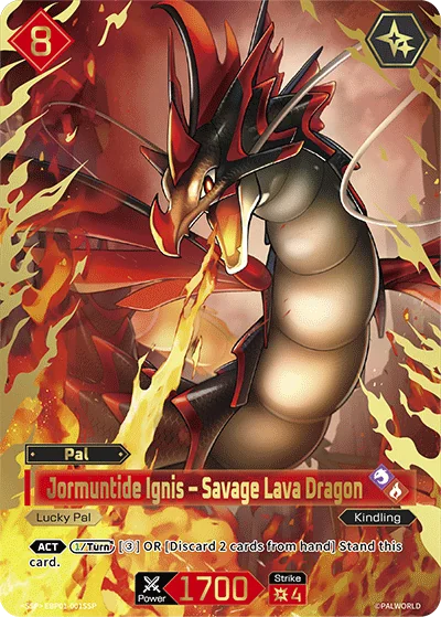 Jormuntide Ignis – Savage Lava Dragon card