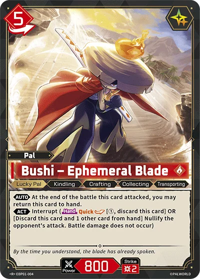 Bushi – Ephemeral Blade card