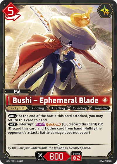 Bushi – Ephemeral Blade card
