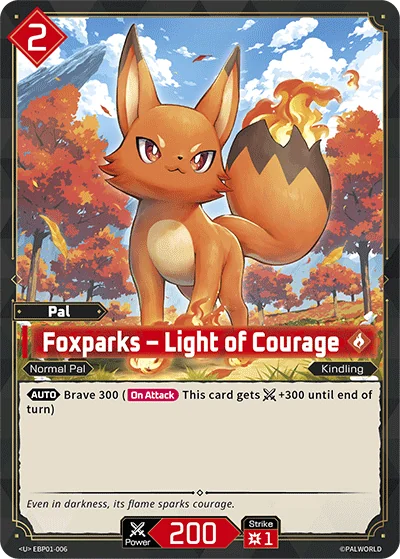 Foxparks – Light of Courage card