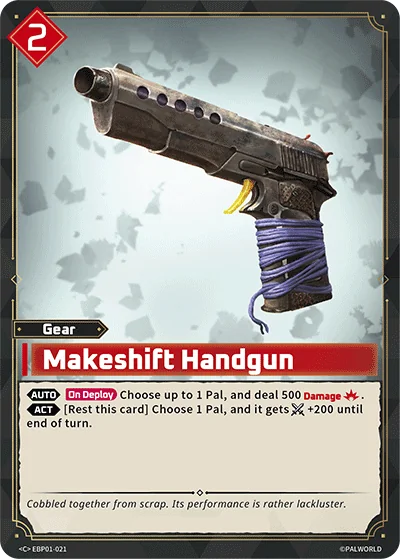 Makeshift Handgun card