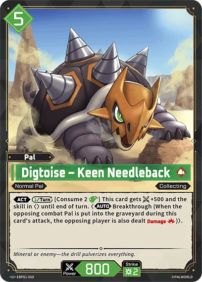 Digtoise – Keen Needleback card