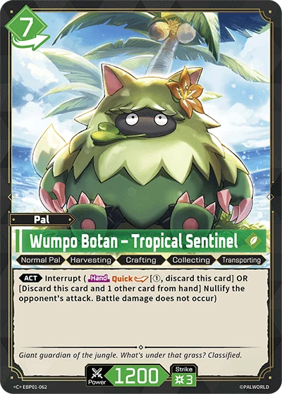 Wumpo Botan – Tropical Sentinel card