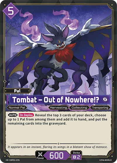 Tombat – Out of Nowhere!? card