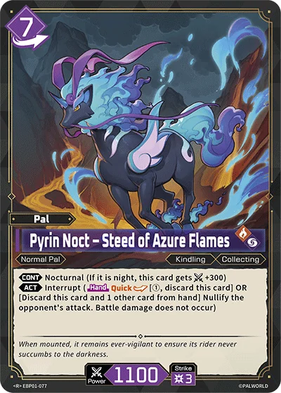 Pyrin Noct – Steed of Azure Flames card
