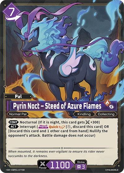 Pyrin Noct – Steed of Azure Flames card