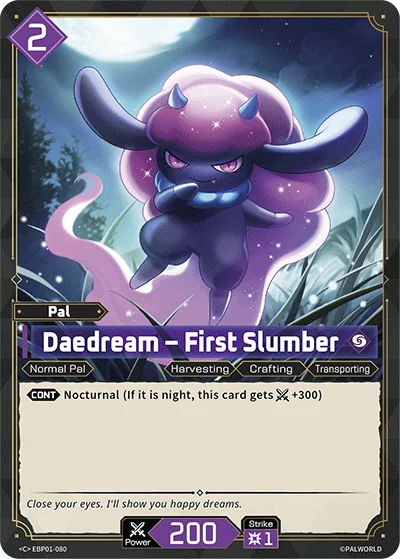Daedream – First Slumber card