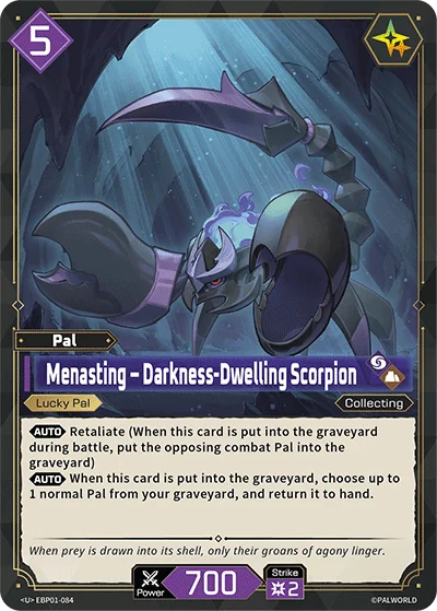 Menasting – Darkness-Dwelling Scorpion card