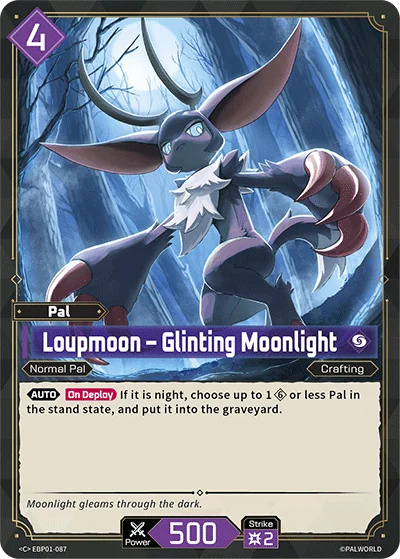 Loupmoon – Glinting Moonlight card