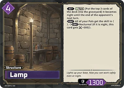Lamp card