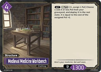 Medieval Medicine Workbench card