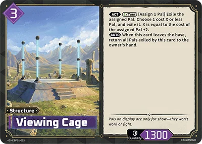 Viewing Cage card
