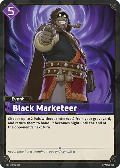 Black Marketeer card