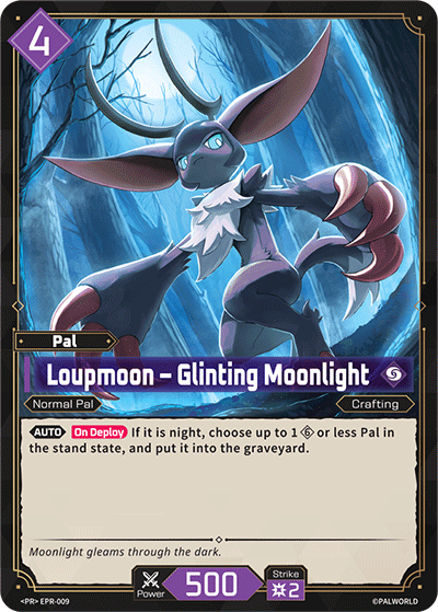 Loupmoon – Glinting Moonlight card