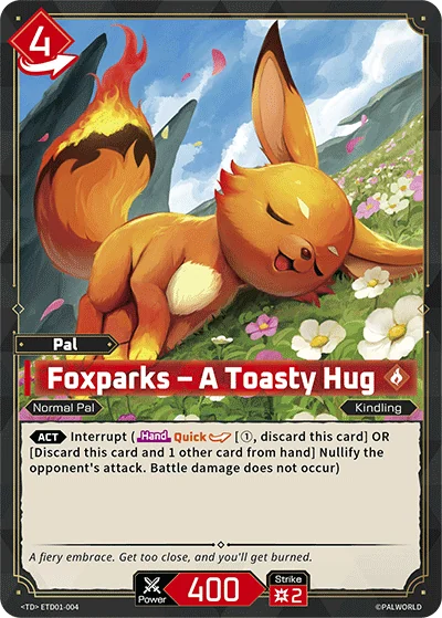 Foxparks – A Toasty Hug card