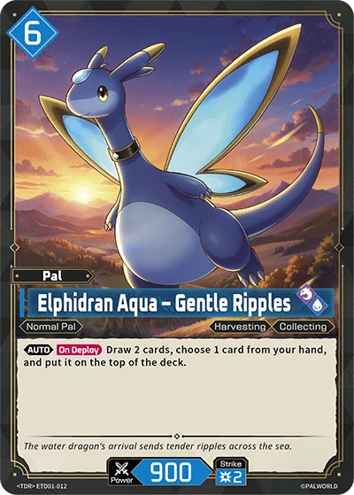 Elphidran Aqua – Gentle Ripples card