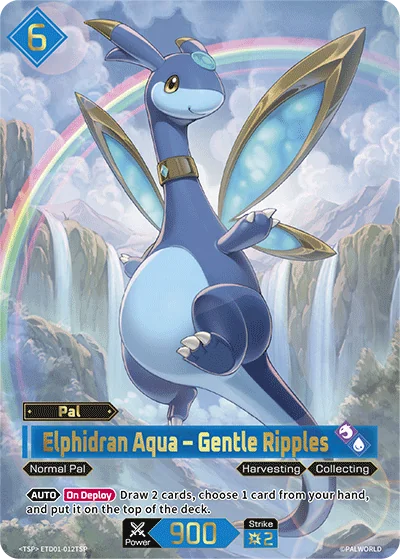 Elphidran Aqua – Gentle Ripples card