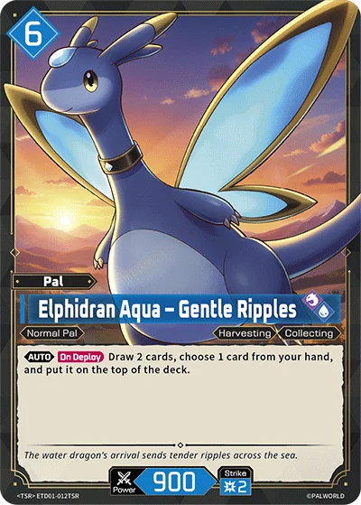 Elphidran Aqua – Gentle Ripples card