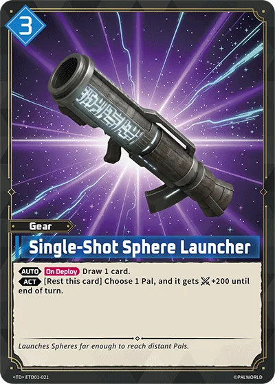 Single-Shot Sphere Launcher card