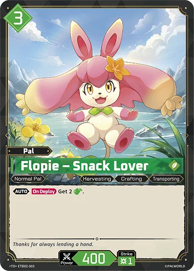 Flopie – Snack Lover card