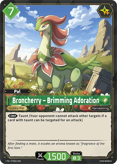 Broncherry – Brimming Adoration card