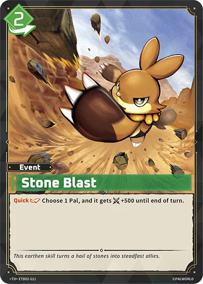 Stone Blast card