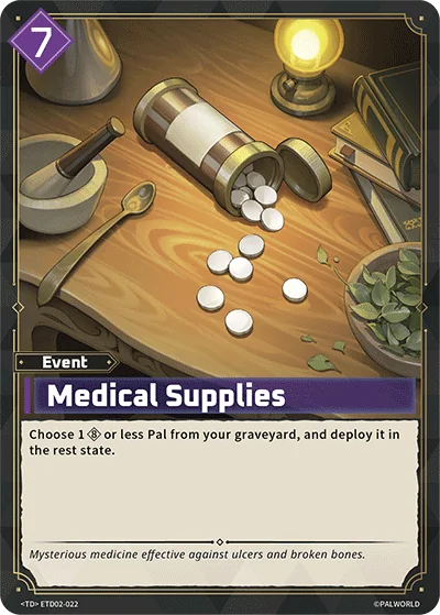 Medical Supplies card